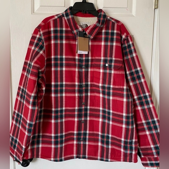 $109 NWT Mens‎ Large The North Face Campshire Plaid Holiday Long Sleeve Shirt - Picture 1 of 5